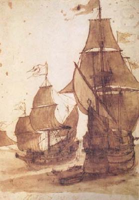 Claude Lorrain Two Frigates (mk17) china oil painting image